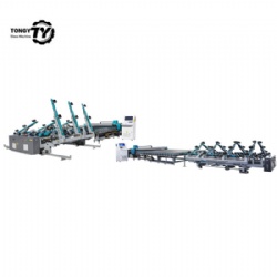 TONGY Full Automatic Double Stations Glass Loading Cutting Breaking Line